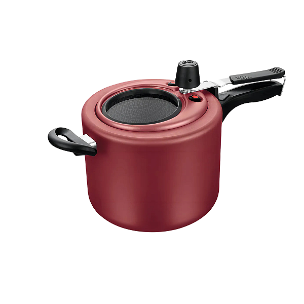 Panela de Pressão Antiaderente 4,L Cereja