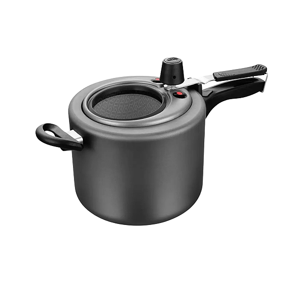 Panela de Pressão com Visor de Vidro 4,L Grafite