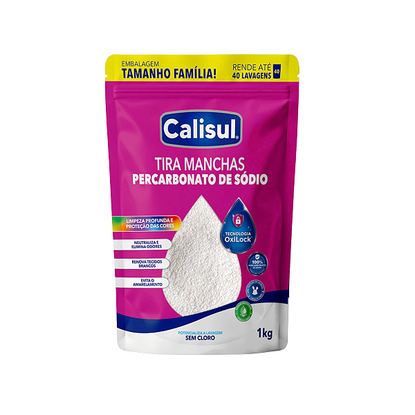 Tira Manchas Percarbonato Calisul Brancas E Coloridas - 1kg