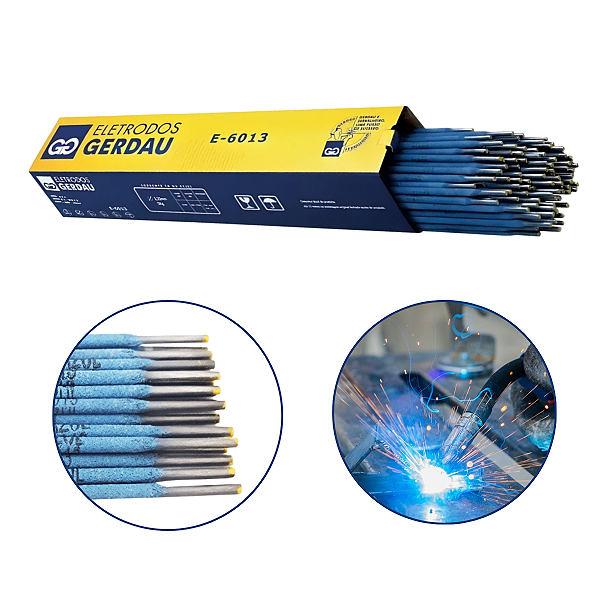 Eletrodo E-6013 Solda Elétrica 2,50mm 5kg Azul Gerdau