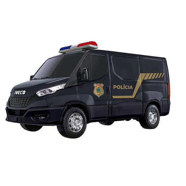 Miniatura Brinquedo Van Policia Iveco Daily 1:20