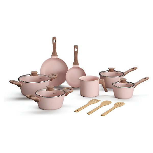 Conjunto Panelas 10 Peças Mimo Style Cook Quartzo