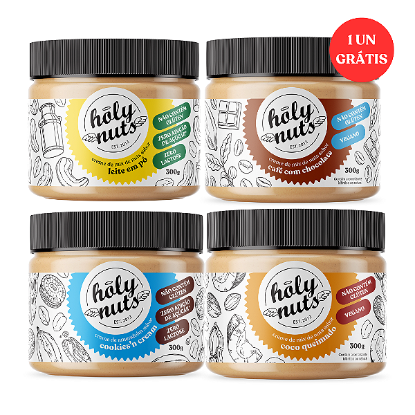 COMBO TODOS OS NOSSOS SABORES DE CREME NA VERSÃO 300g