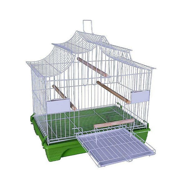Gaiola para Pássaros Quatiguá Japonesa Verde para Calopsitas