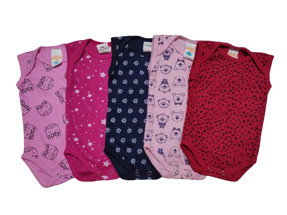 BODY ESTAMPADO SEM MANGA FEMININO