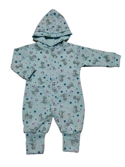 MACACÃO SUEDINE ESTAMPADO COM CAPUZ