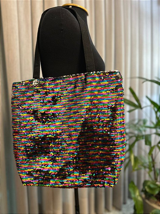 Bolsa Paetê Colorido