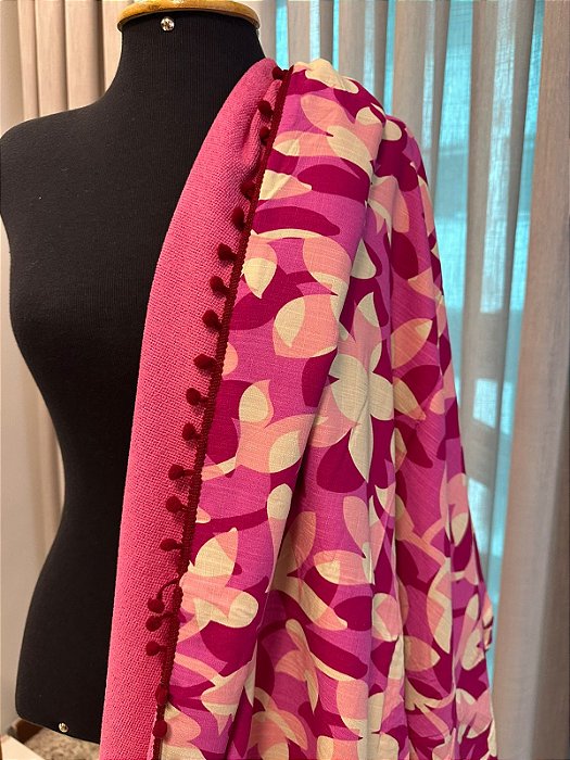 Canga Toalha Camadas Florais