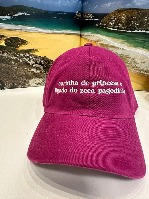 Boné "Carinha de princesa fígado do zeca pagodinho"