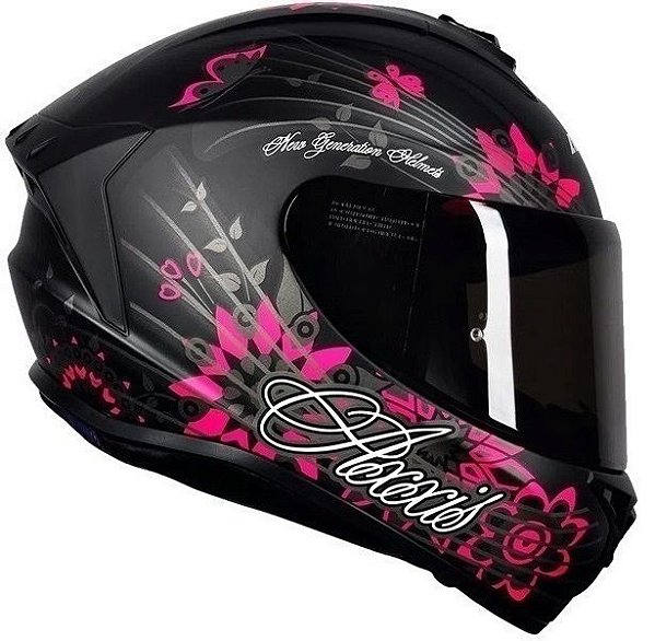 Capacete Axxis Draken Buterfly Rosa