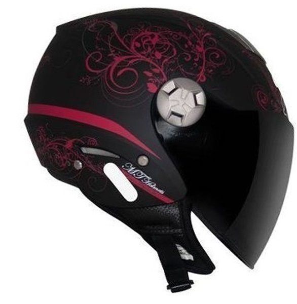 Capacete Mt City Eleven Elegance Vermelho