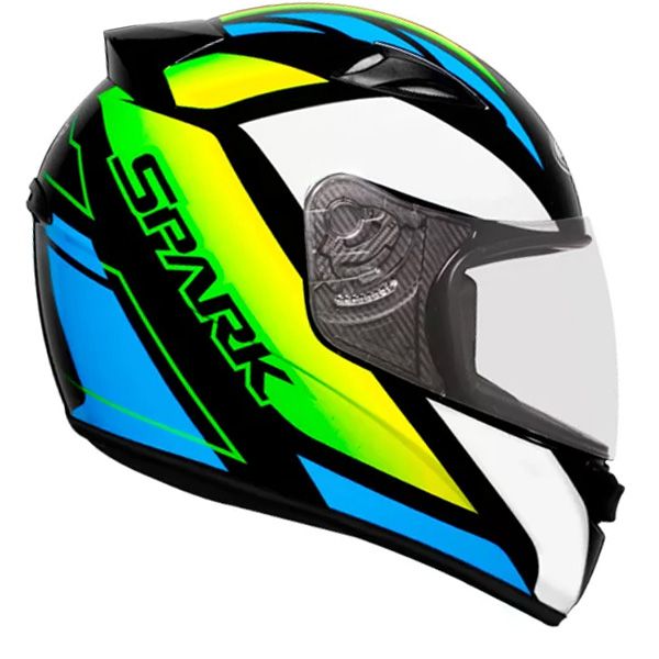 Capacete Ebf New Spark Mixed Verde