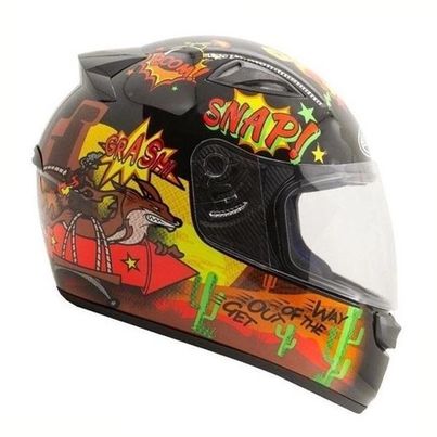Capacete Ebf New Spark Bomber - Preto / Vermelho