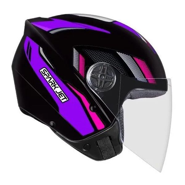 Capacete Ebf Spark Jet Spring Lilas