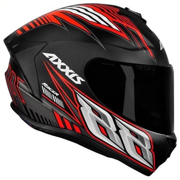 Capacete Axxis Draken Racer Pretof-Vermelho