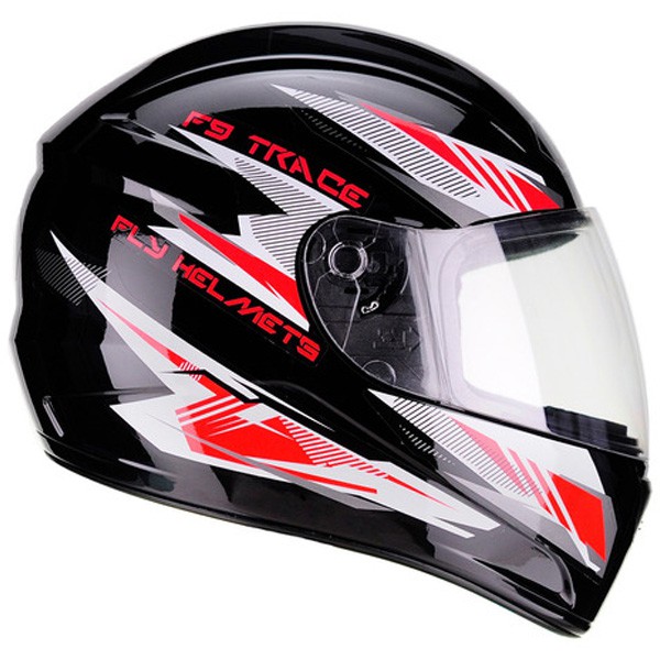 Capacete Fly F9 Trace Preto / Vermelho