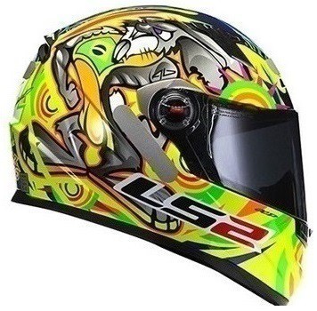 Capacete Ls2 FF358 Alex Barros Amarelo