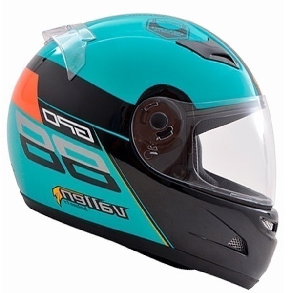Capacete Gow Vallen GPO Preto/Azul