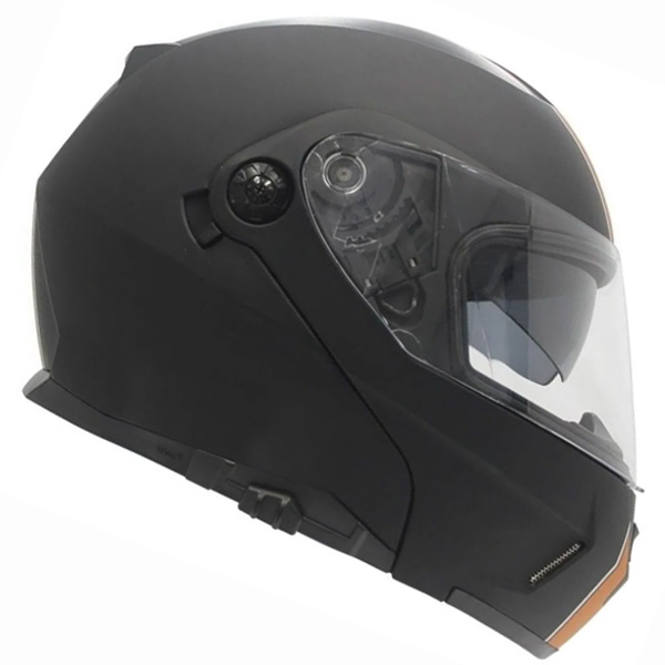 Capacete Nasa Ns-1001 Custom PretoFosco/Laranja