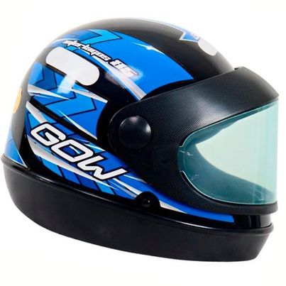 Capacete Gow Interlagos Preto/Azul