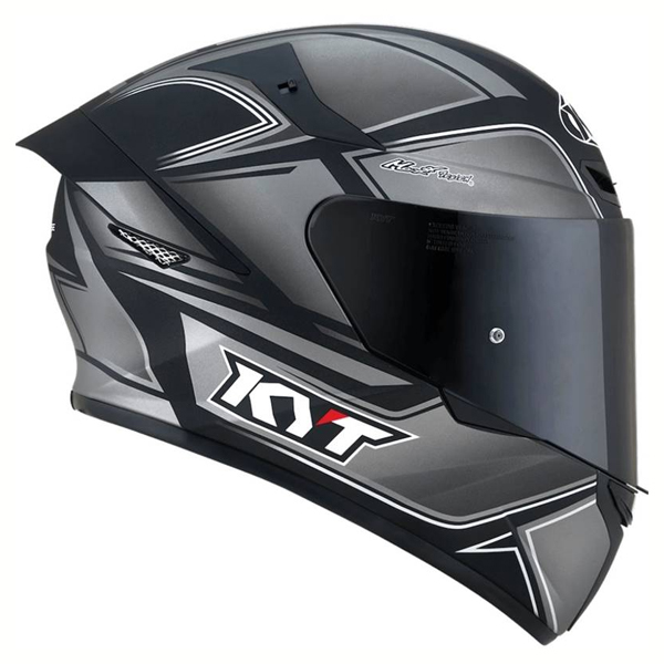 Capacete Kyt TT Course Tourist PretoFosco/Cinza