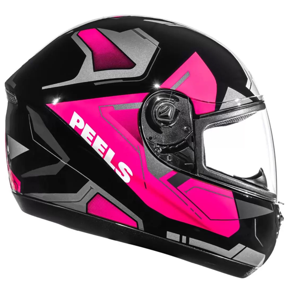 Capacete Peels Spike Lup Preto/Rosa