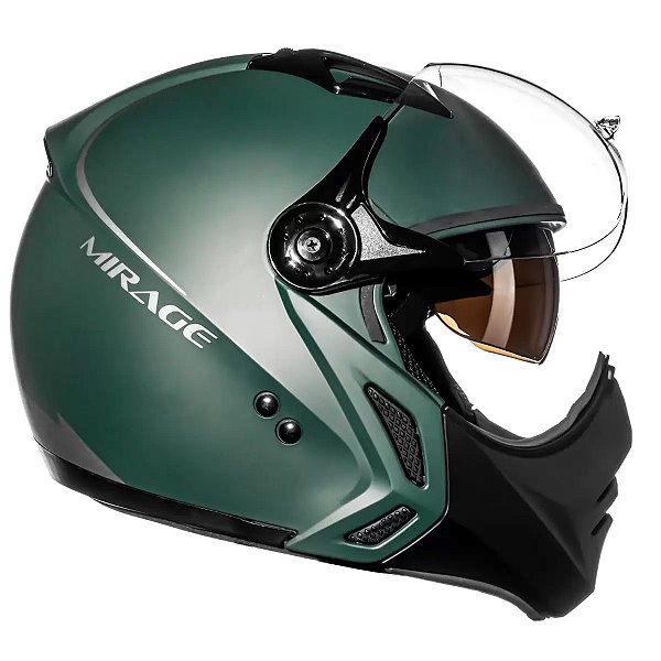 Capacete Peels Mirage Monocolor Verde Militar