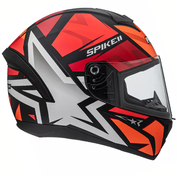 Capacete Peels Spike 2 1ST PretoFosco/Vermelho