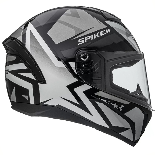 Capacete Peels Spike 2 1ST Preto/Prata