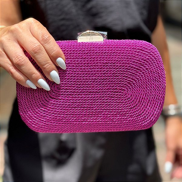 CLUTCH CORDA FUCSIA