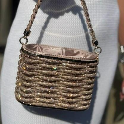 CLUTCH REDONDA CESTA ROSE