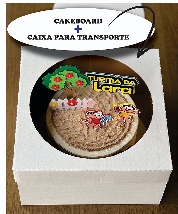 25 Caixas alta 22cm  + 25 cakeboards 22cm (2,5mm)