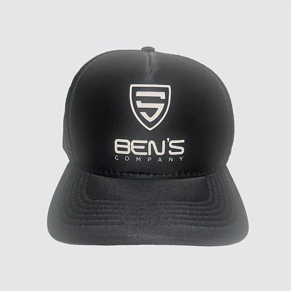 Boné Trucker 100% poliéster com detalhes em alto relevo emborrachado