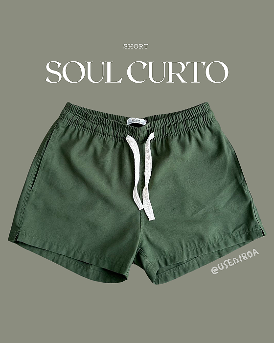 Short SOUL curto - Verde Militar