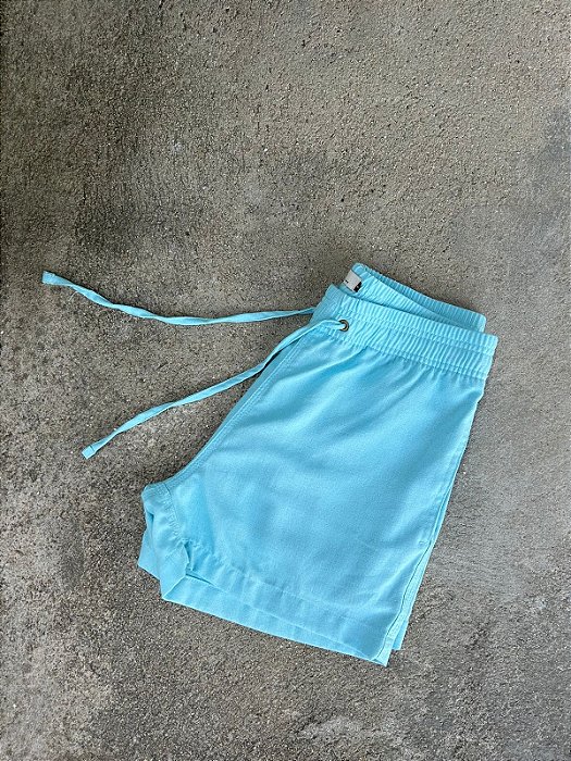 Short linho Gostoso 1.0 - Azul Piscina