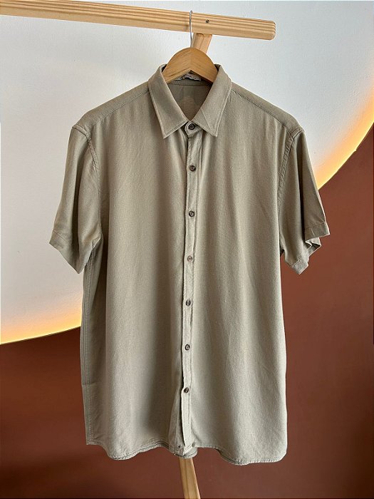 Camisa Linho Caqui