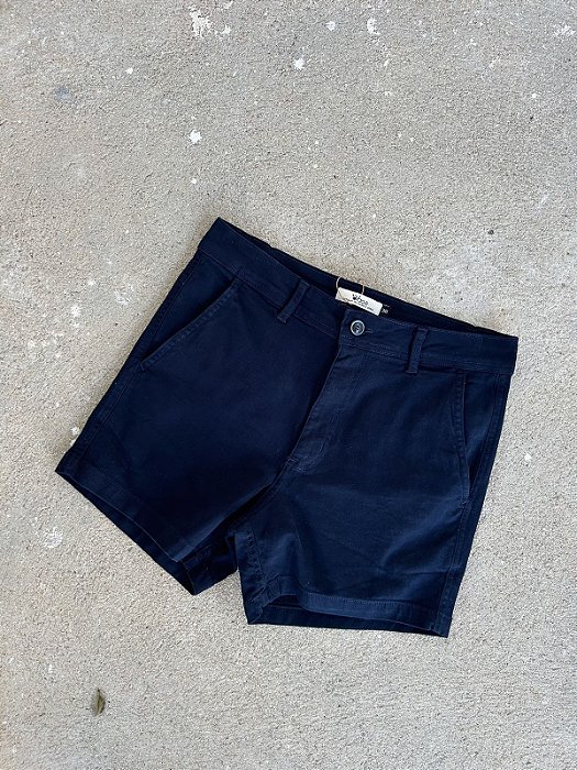 Bermuda Sarja Stretch - Azul Marinho