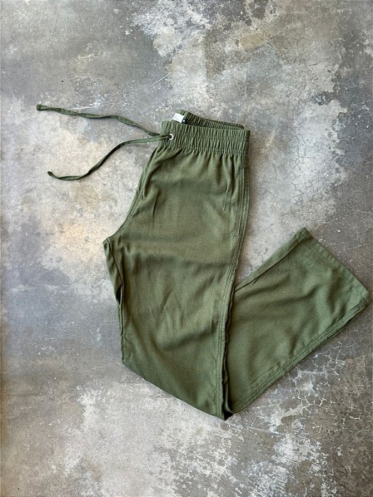 Calça Linho Sagi 2.0 - Verde Militar