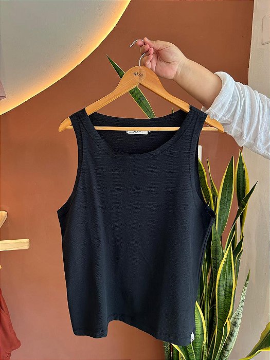 Regata Cavada Verano Piquet - Preta