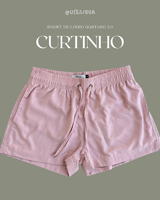 Short linho Gostoso 2.0 - Rosa Seco
