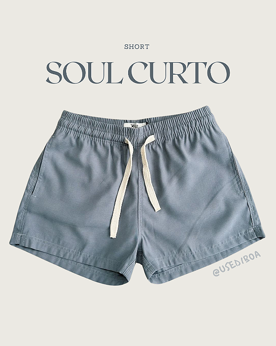 Short SOUL curto - Cinza