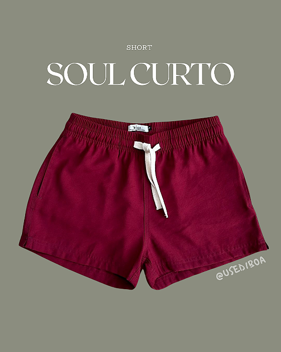 Short SOUL curto - Vinho