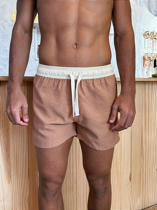 Short SOUL curto BICOLOR - Capuccino