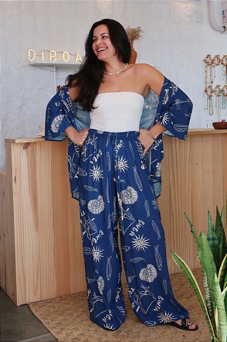 Calça Pantalona Ginga & Tapioca