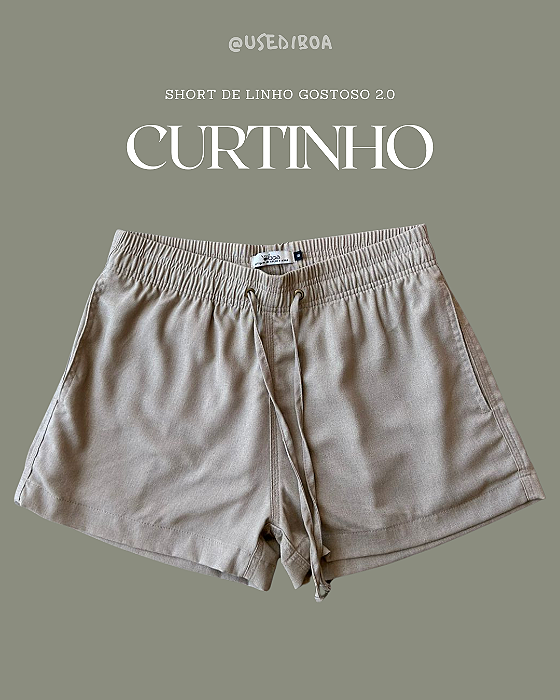 Short linho Gostoso 2.0 - Caqui