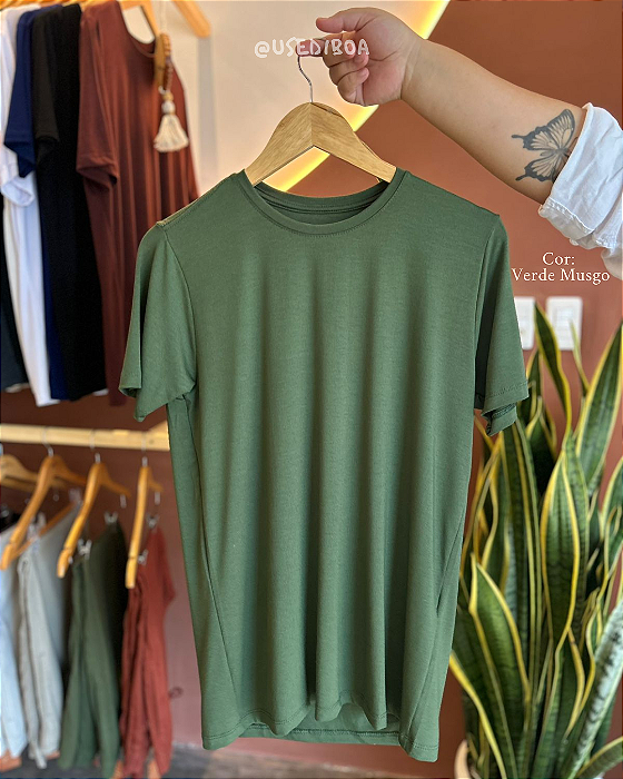 Camiseta Modal - Verde Musgo