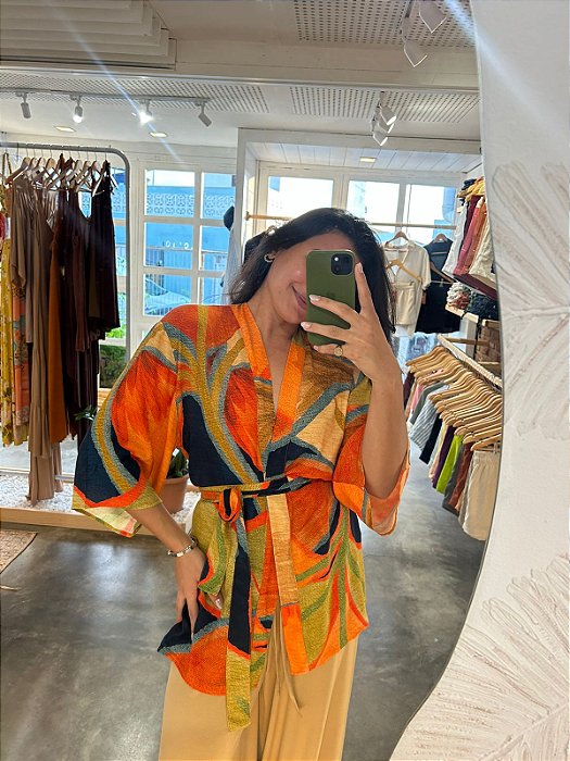 Kimono Viscose Abstrato