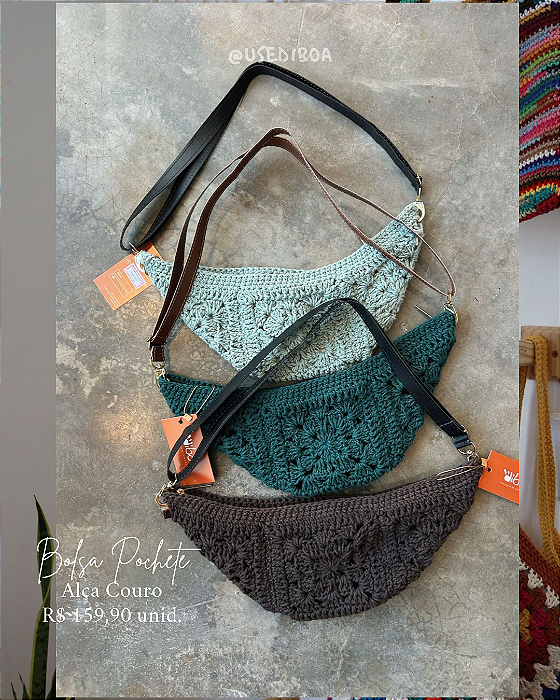 Bolsa Pochete Crochê