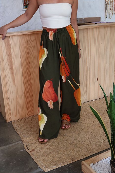 Calça Pantalona Viscose - Cajuzão