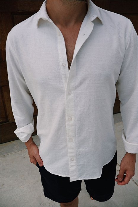 Camisa ML Algodão Texturizado - Essência